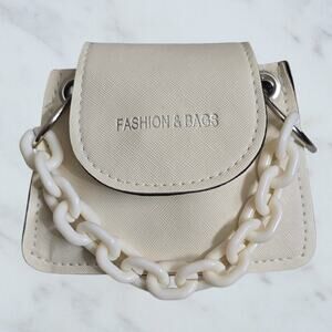 Mini White Crossbody Coin bag